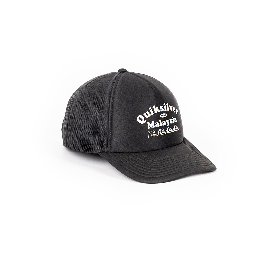 Mens Malaysia Trip Destination Cap Black Quiksilver Malaysia