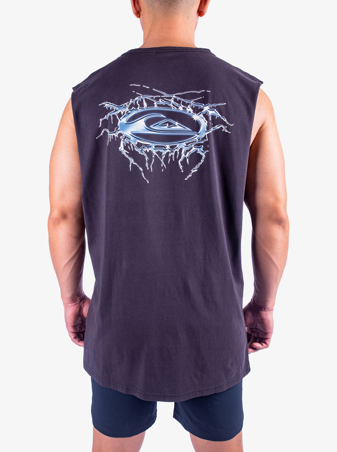 Mens Mercury Chrome Lightning Muscle Tee - Quiksilver Malaysia