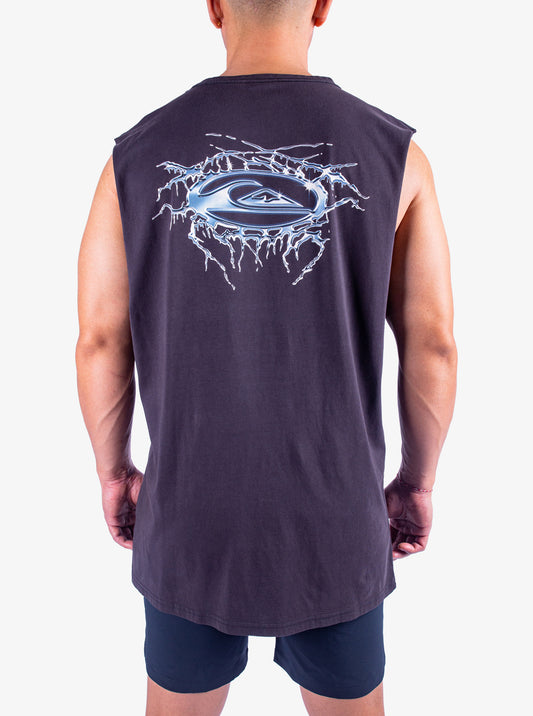 Mens Mercury Chrome Lightning Muscle Tee - Quiksilver Malaysia