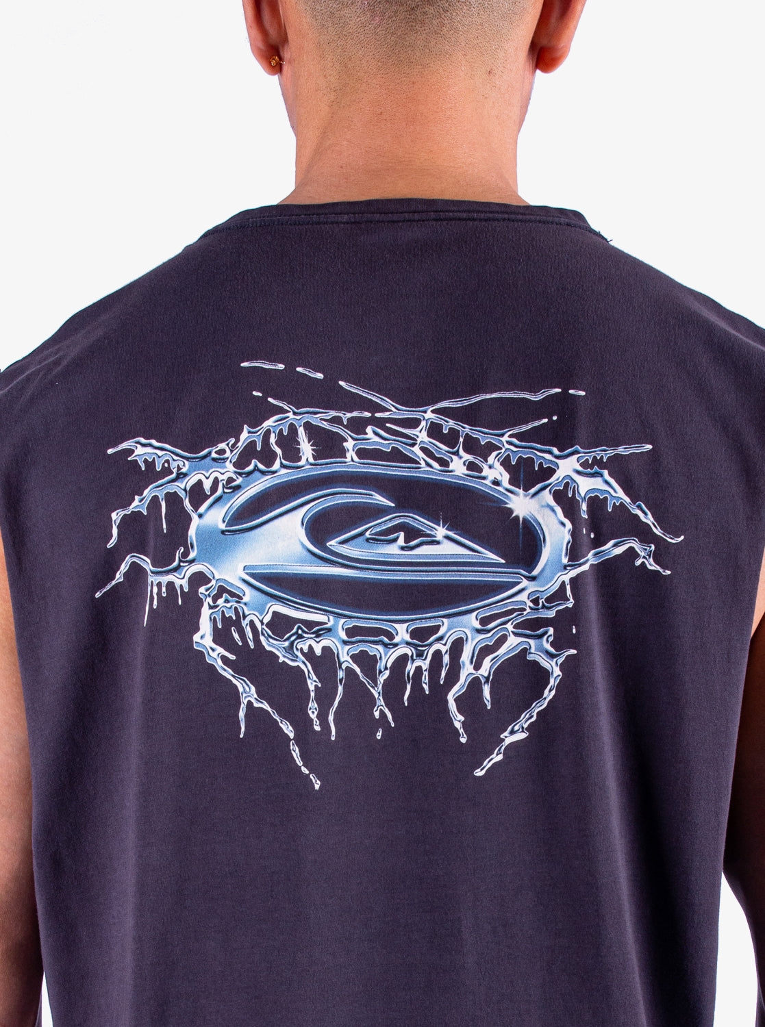 Mens Mercury Chrome Lightning Muscle Tee - Quiksilver Malaysia
