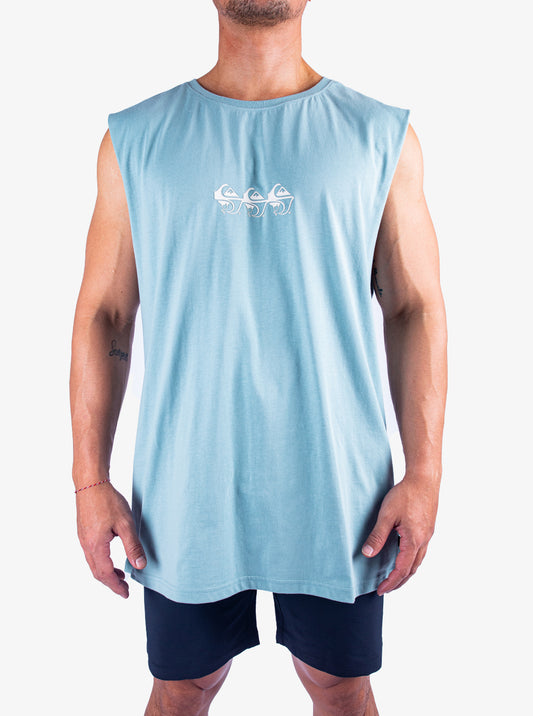 Mens Ticket To The Beach Muscle Tee - Quiksilver Malaysia