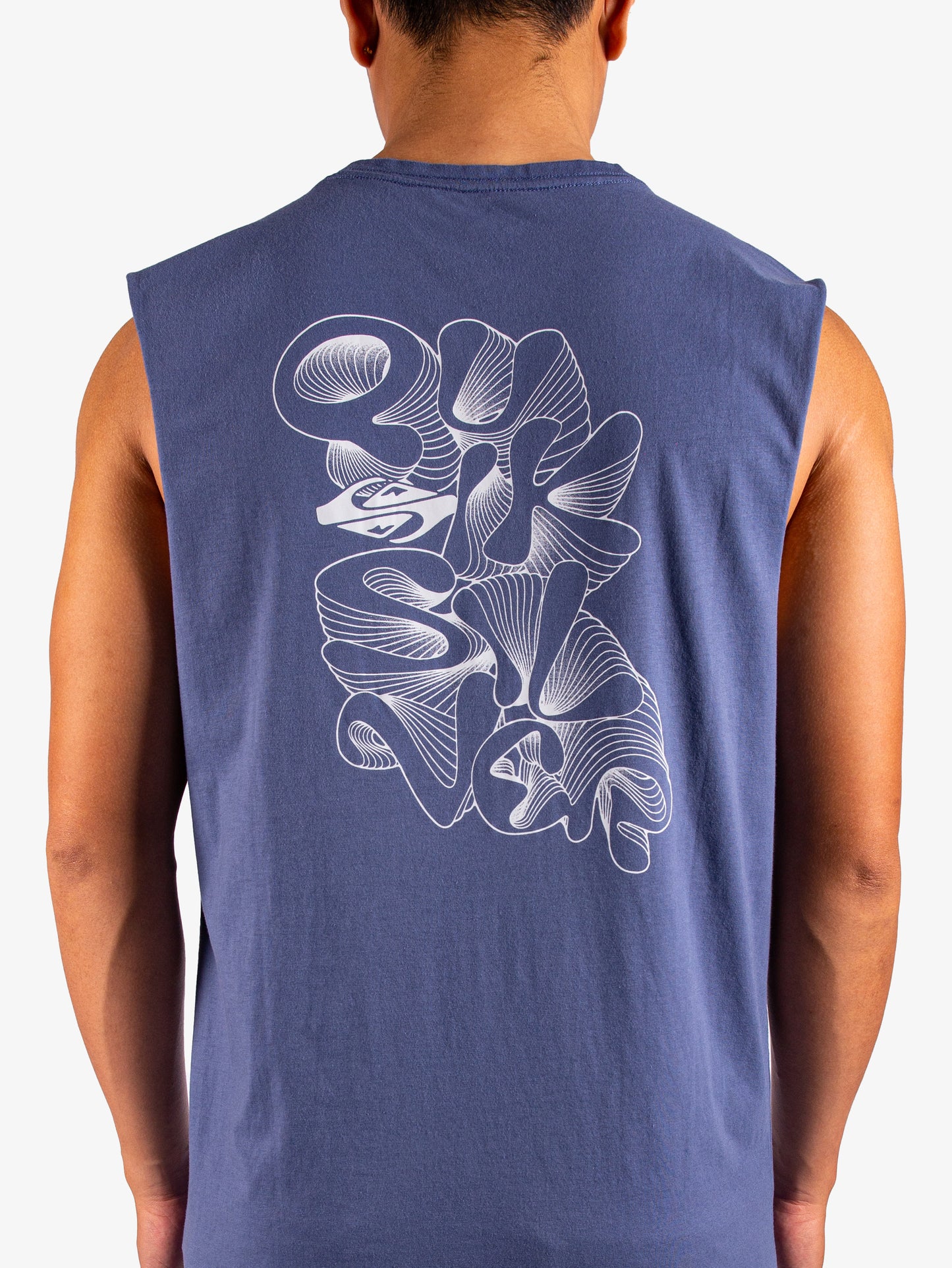 Mens EV Ripple Font Muscle Tee - Quiksilver Malaysia