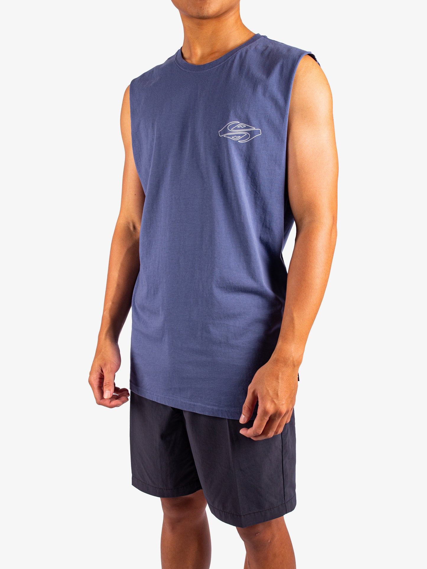 Mens EV Ripple Font Muscle Tee - Quiksilver Malaysia