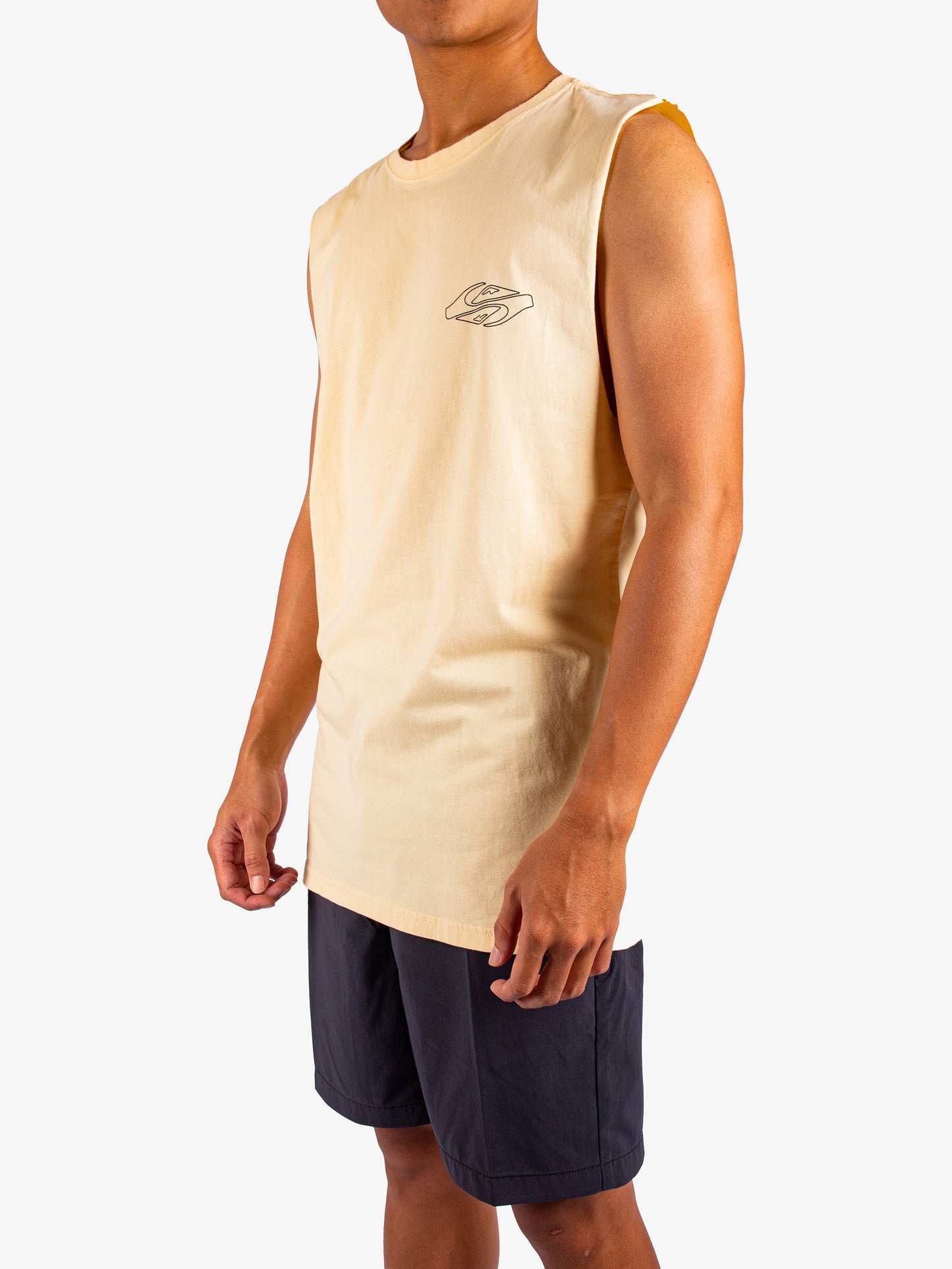 Mens EV Ripple Font Muscle Tee - Quiksilver Malaysia
