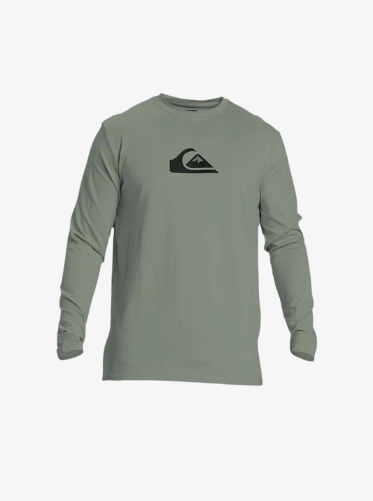 Mens Solid Streak Long Sleeve UPF 50 Surf T-Shirt - Quiksilver Malaysia