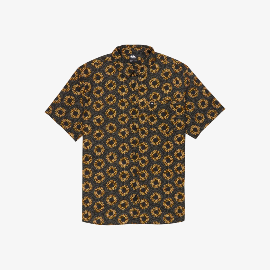 Men Brown Short Sleeve Shirt Apero Classic