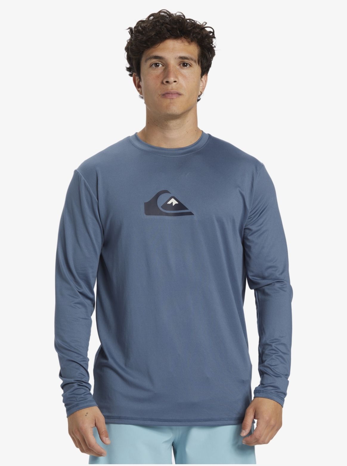 Mens Solid Streak Long Sleeve Surf T-Shirt - Quiksilver Malaysia