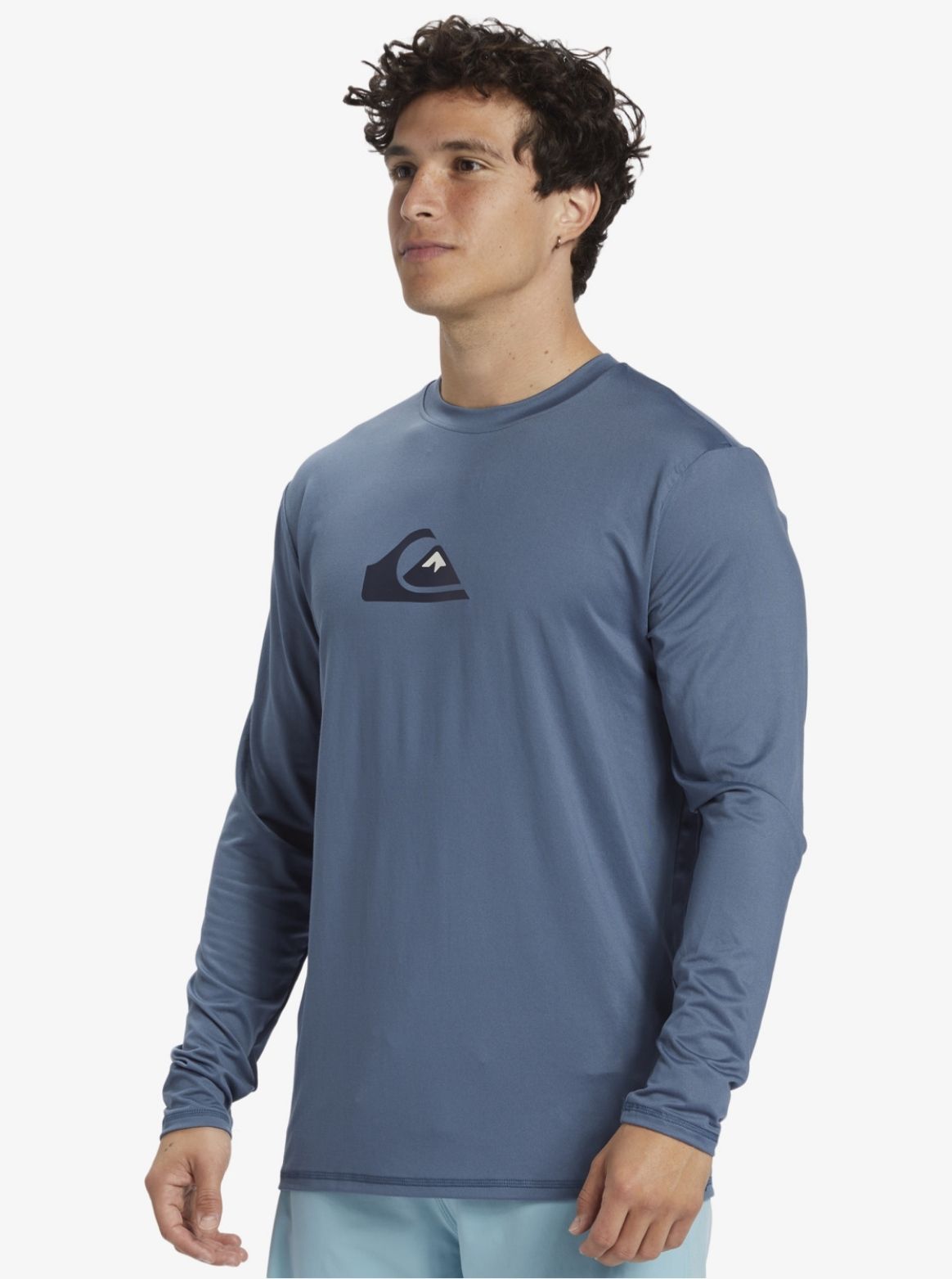 Mens Solid Streak Long Sleeve Surf T-Shirt - Quiksilver Malaysia