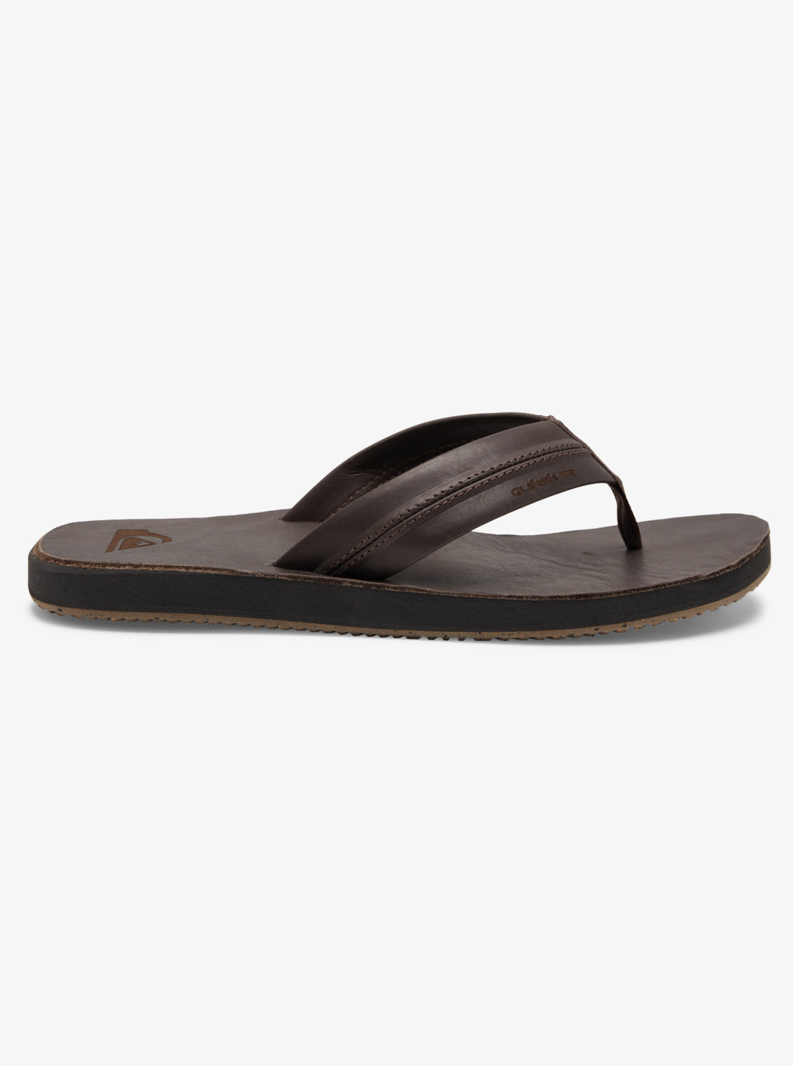 Mens Carver Natural Leather Sandals - Brown - Quiksilver Malaysia