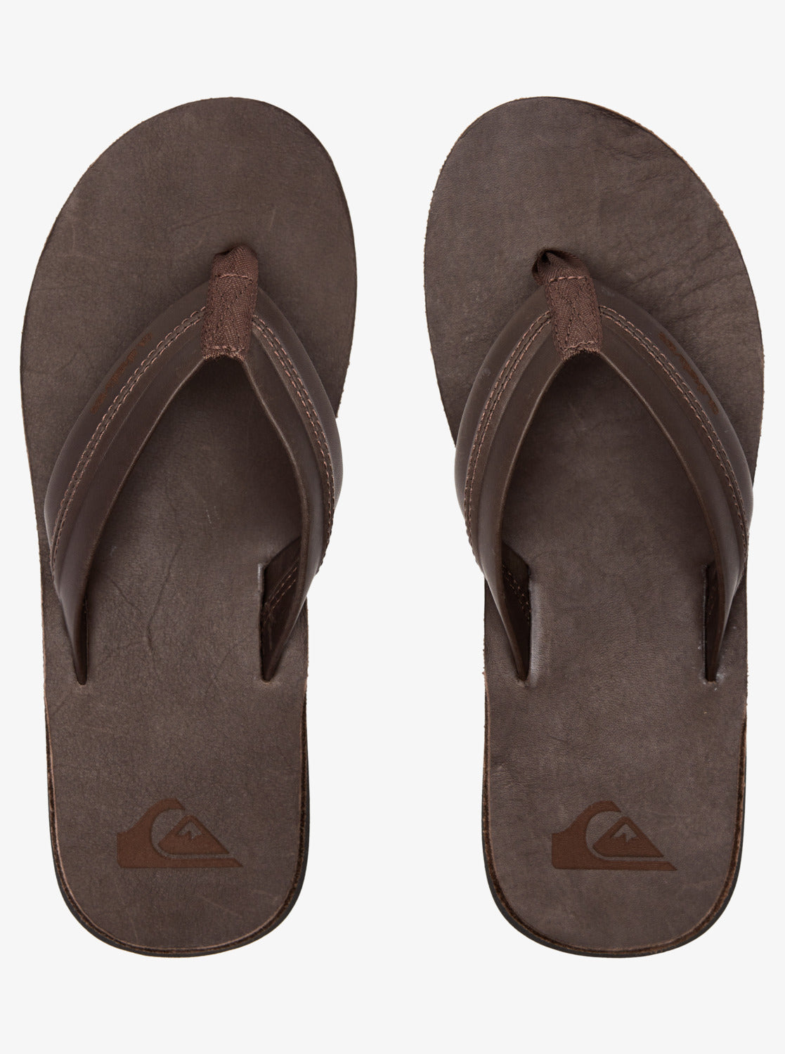 Mens Carver Natural Leather Sandals - Brown - Quiksilver Malaysia