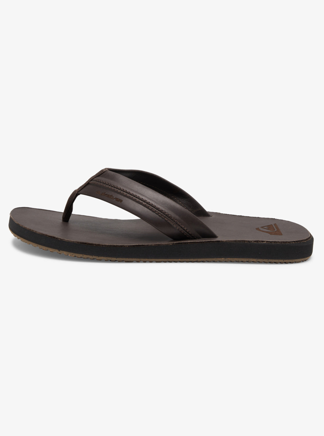 Mens Carver Natural Leather Sandals - Brown - Quiksilver Malaysia