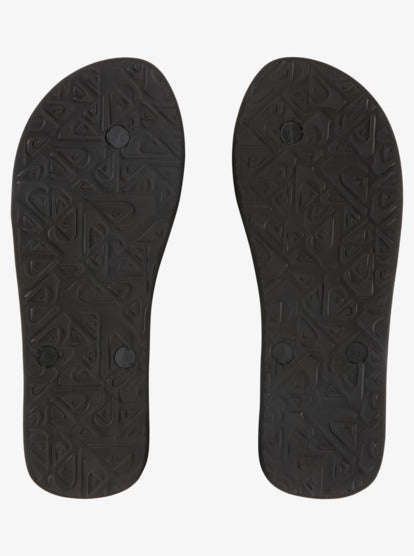 Men Molokai Art II Flip-Flops - Black/Grey/Blue - Quiksilver Malaysia