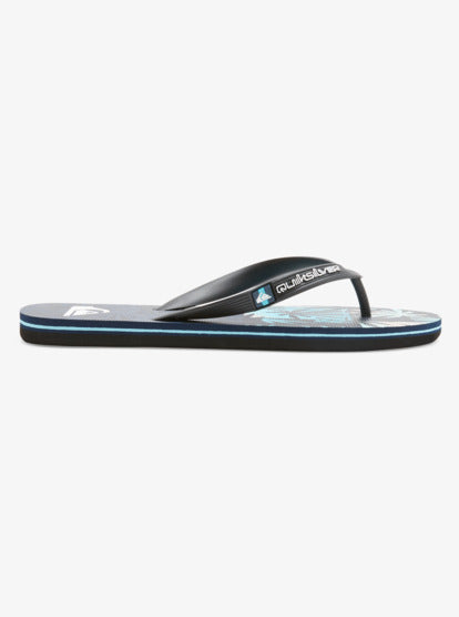 Men Molokai Art II Flip-Flops - Black/Grey/Blue - Quiksilver Malaysia