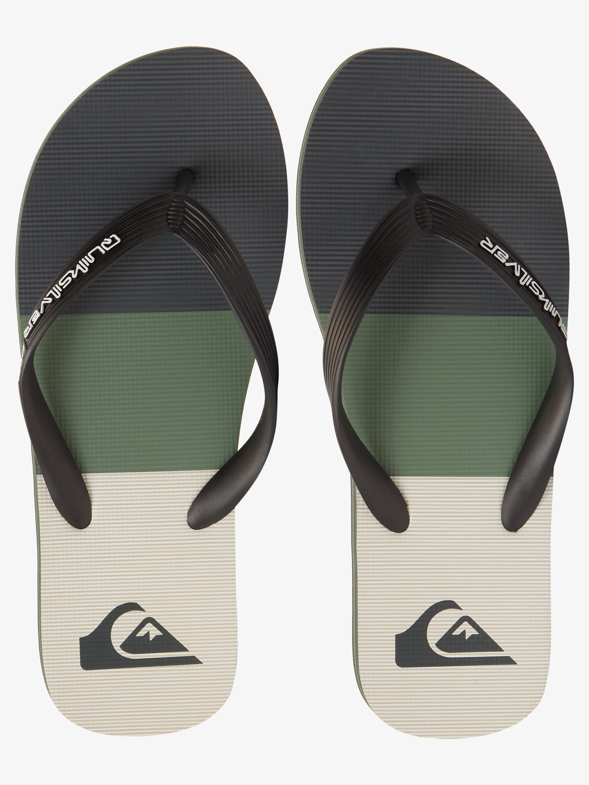 Mens Molokai Stripe Beach Flip Flops - Quiksilver Malaysia