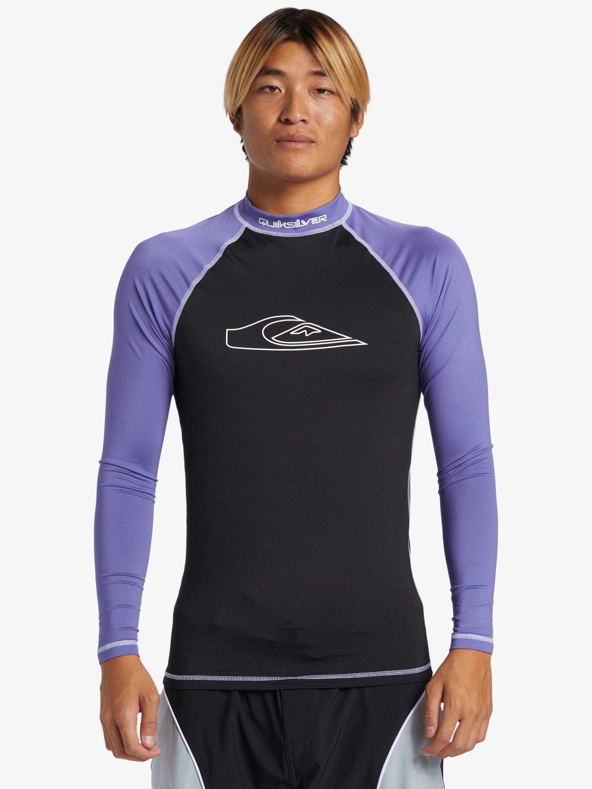 Mens Mercury Long Sleeves UPF 50 Surf Shirt - Black - Quiksilver Malaysia