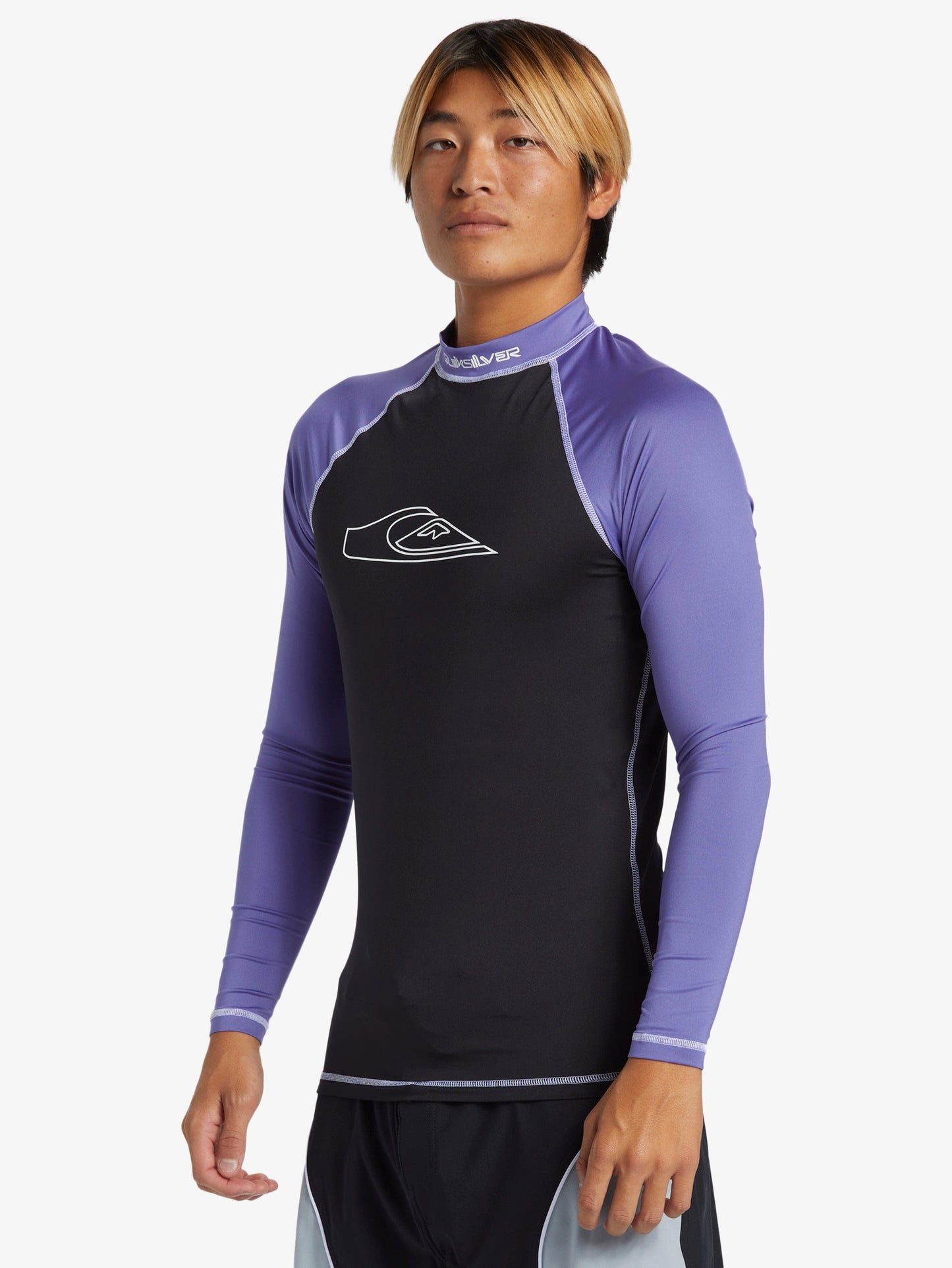 Mens Mercury Long Sleeves UPF 50 Surf Shirt - Black - Quiksilver Malaysia