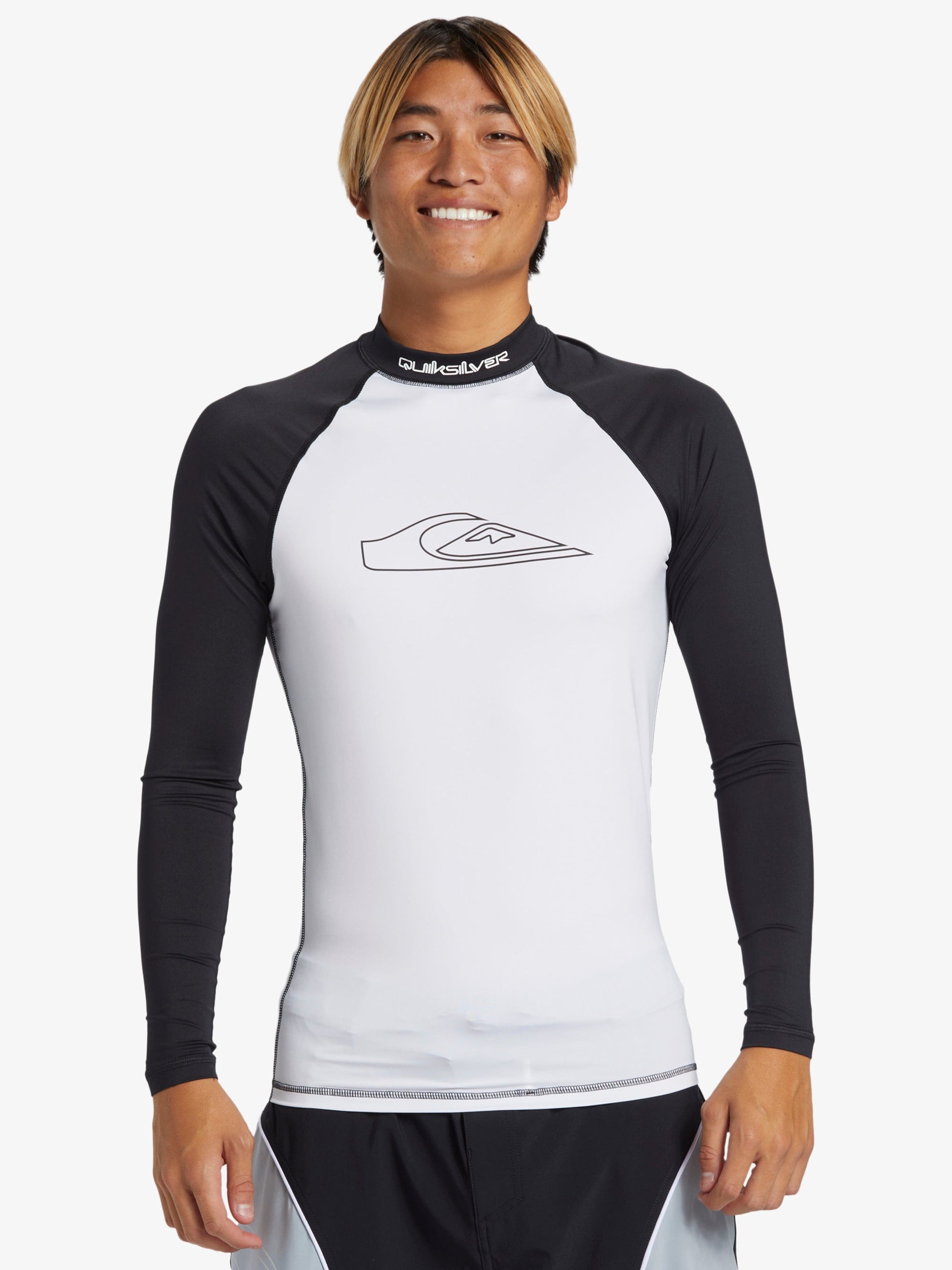 Mens Mercury Long Sleeves UPF 50 Surf Shirt - White - Quiksilver Malaysia