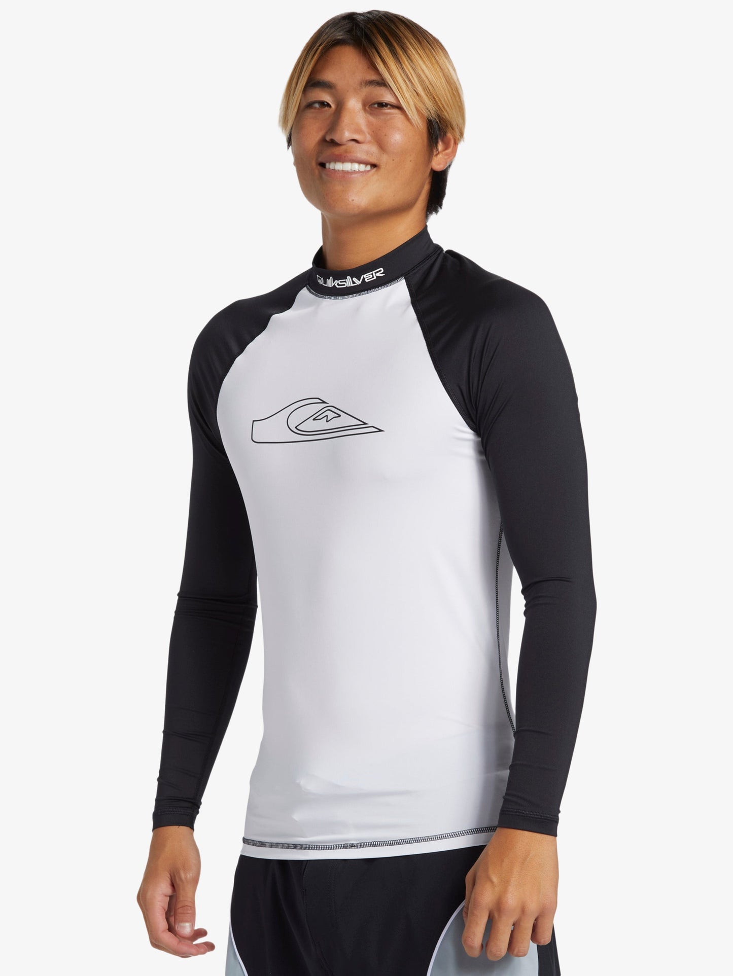 Mens Mercury Long Sleeves UPF 50 Surf Shirt - White - Quiksilver Malaysia