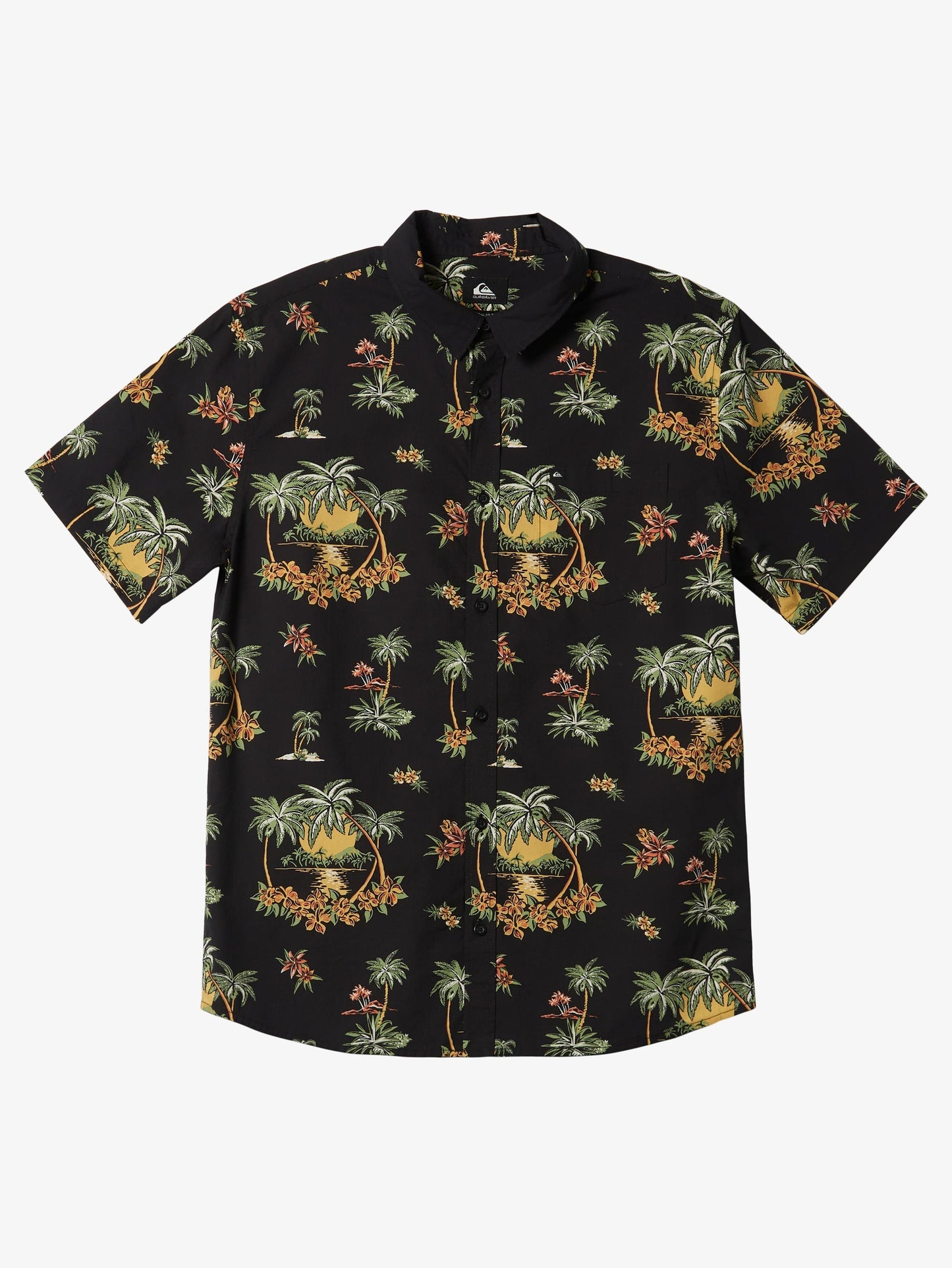 Mens Palm Spritz Short Sleeve Shirt - Quiksilver Malaysia