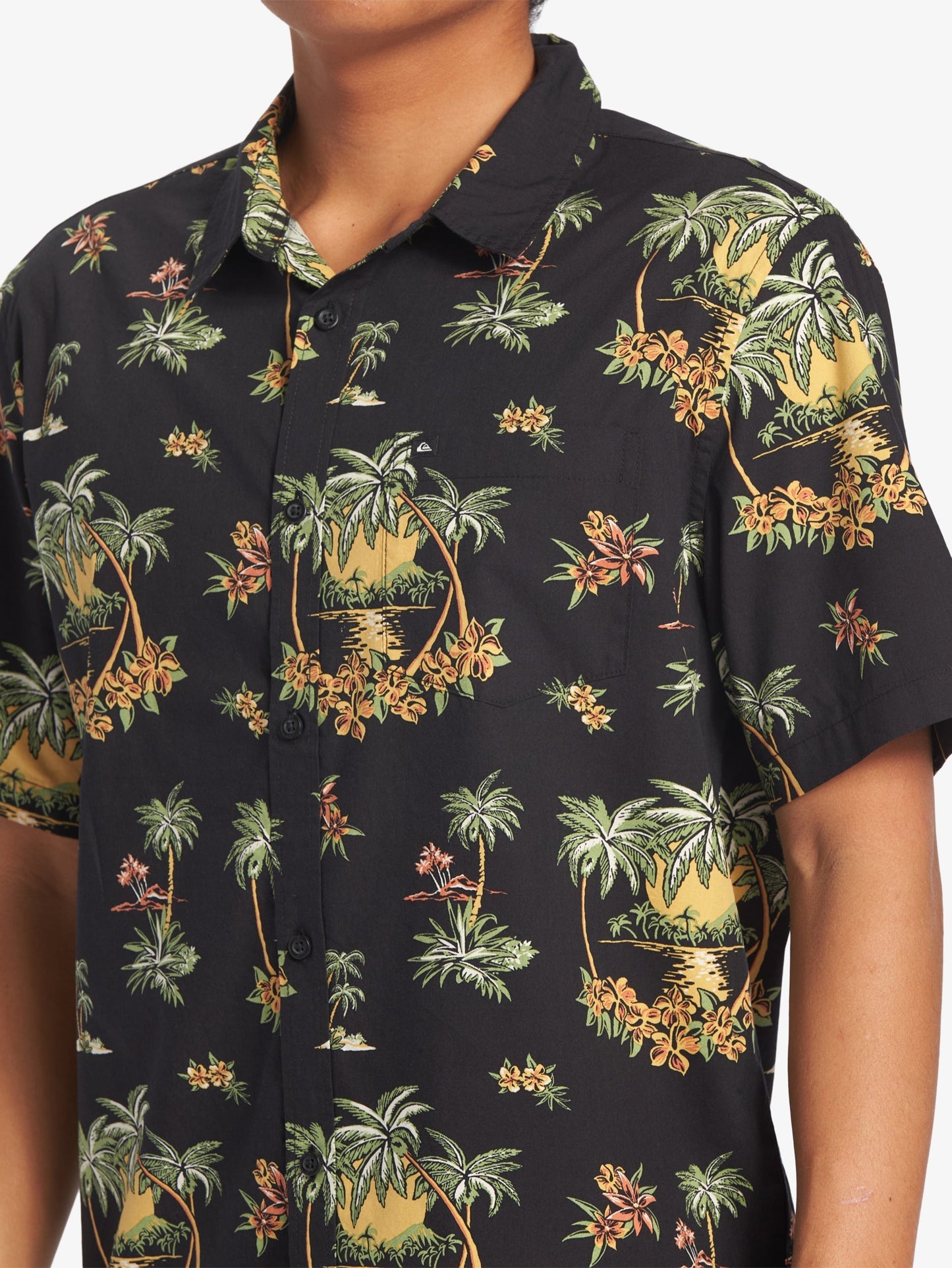 Mens Palm Spritz Short Sleeve Shirt - Quiksilver Malaysia