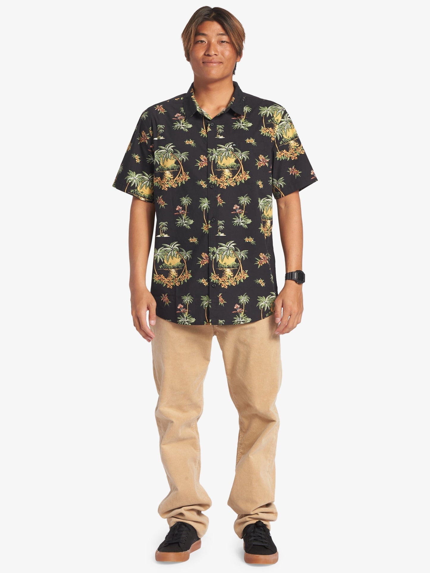 Mens Palm Spritz Short Sleeve Shirt - Quiksilver Malaysia