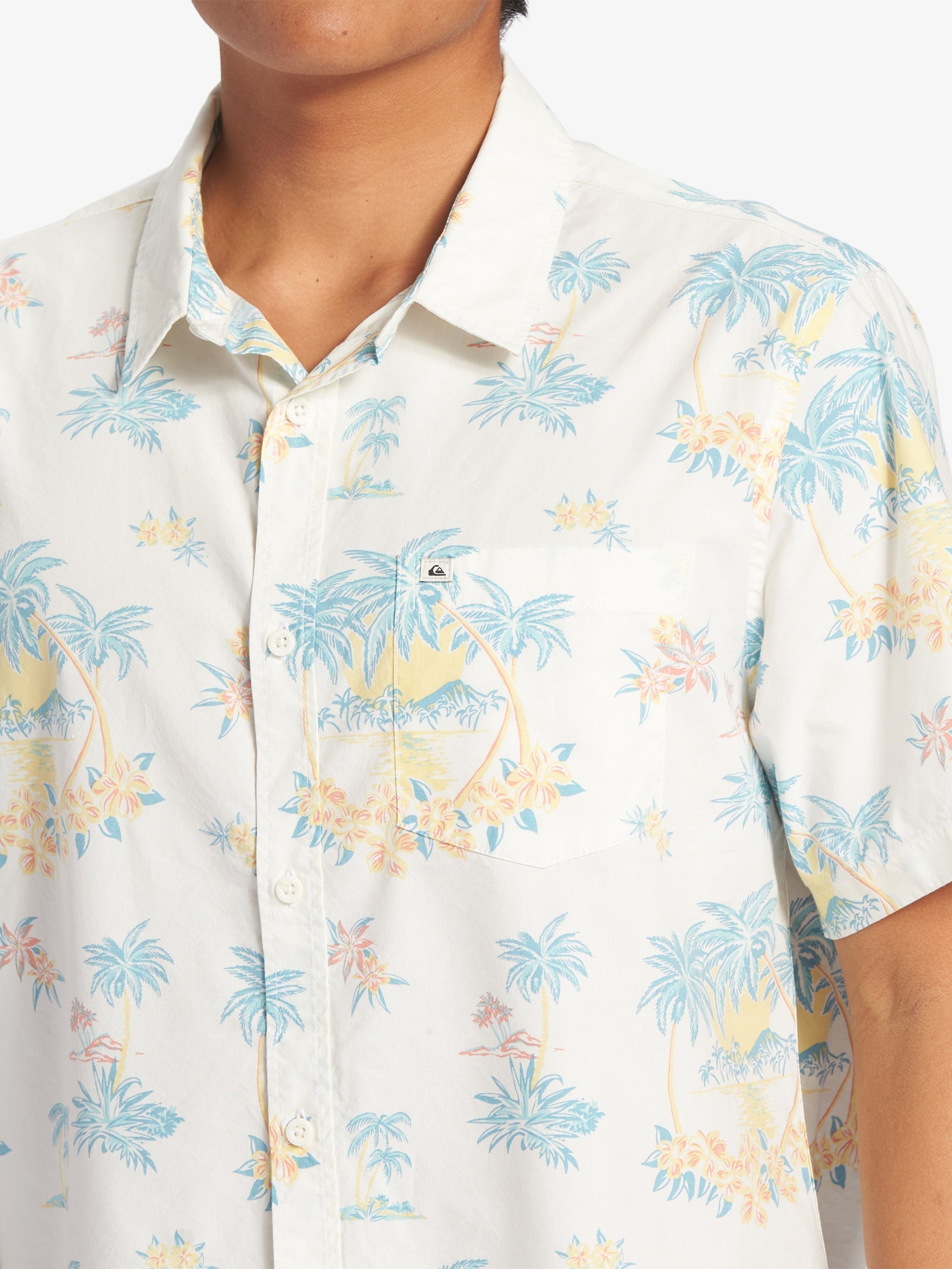 Mens Palm Spritz Short Sleeve Shirt - Quiksilver Malaysia