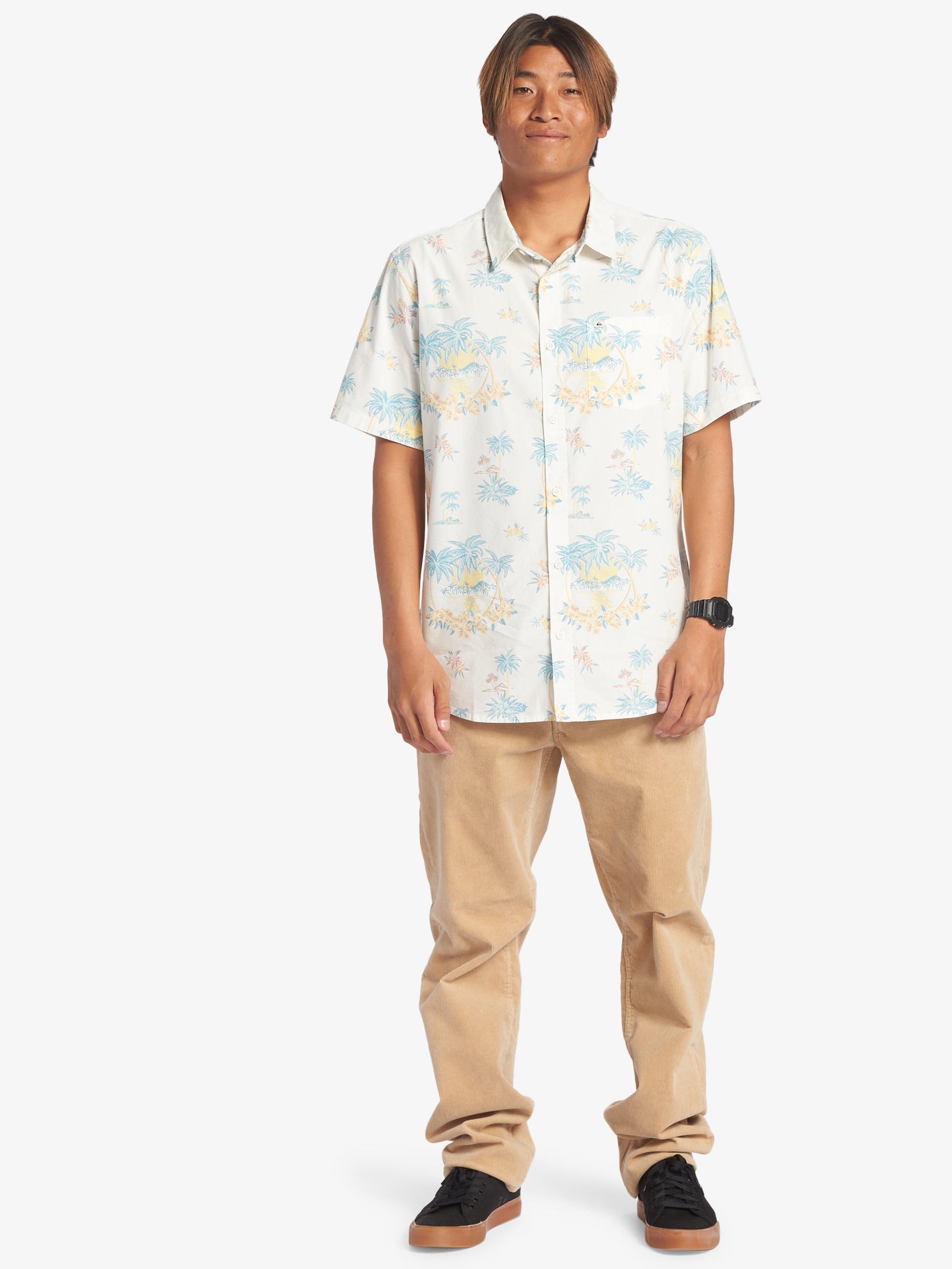 Mens Palm Spritz Short Sleeve Shirt - Quiksilver Malaysia