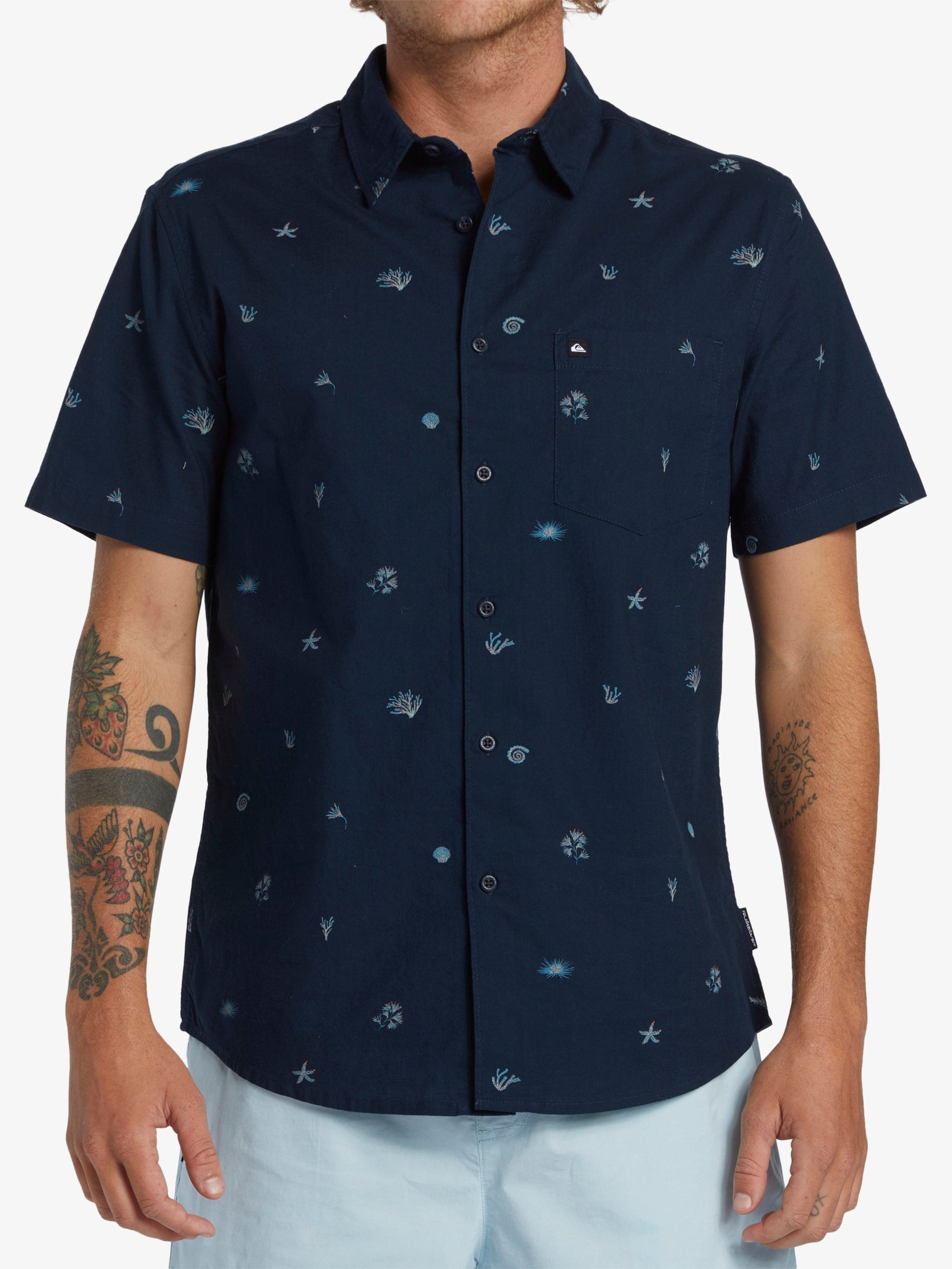 Mens Apero Classic Short Sleeve Shirt - Quiksilver Malaysia