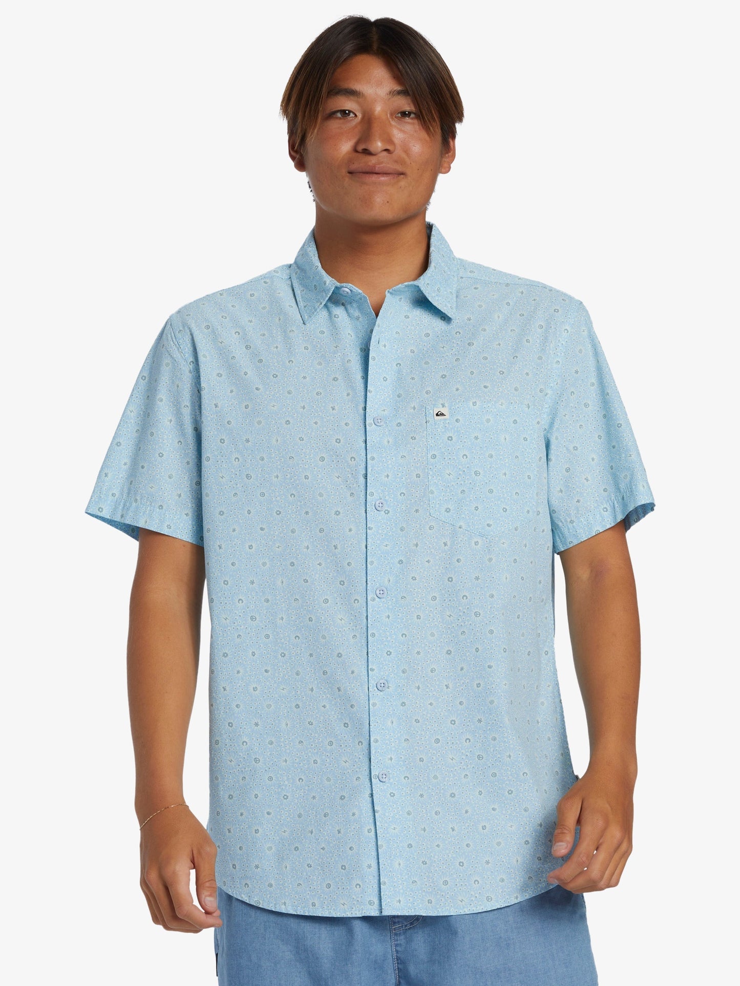 Mens Apero Organic Classic Short Sleeve Shirt - Quiksilver Malaysia