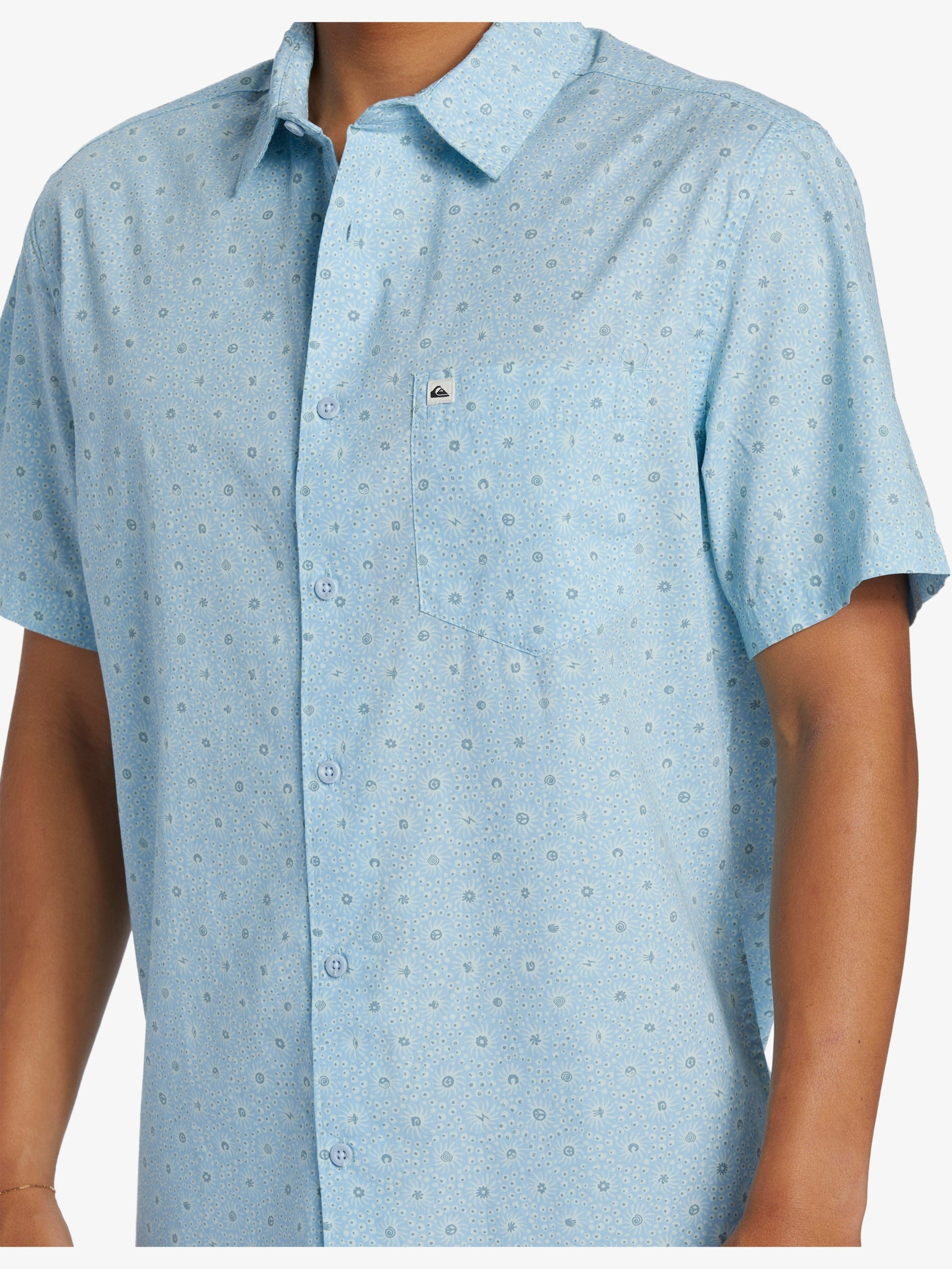 Mens Apero Organic Classic Short Sleeve Shirt - Quiksilver Malaysia