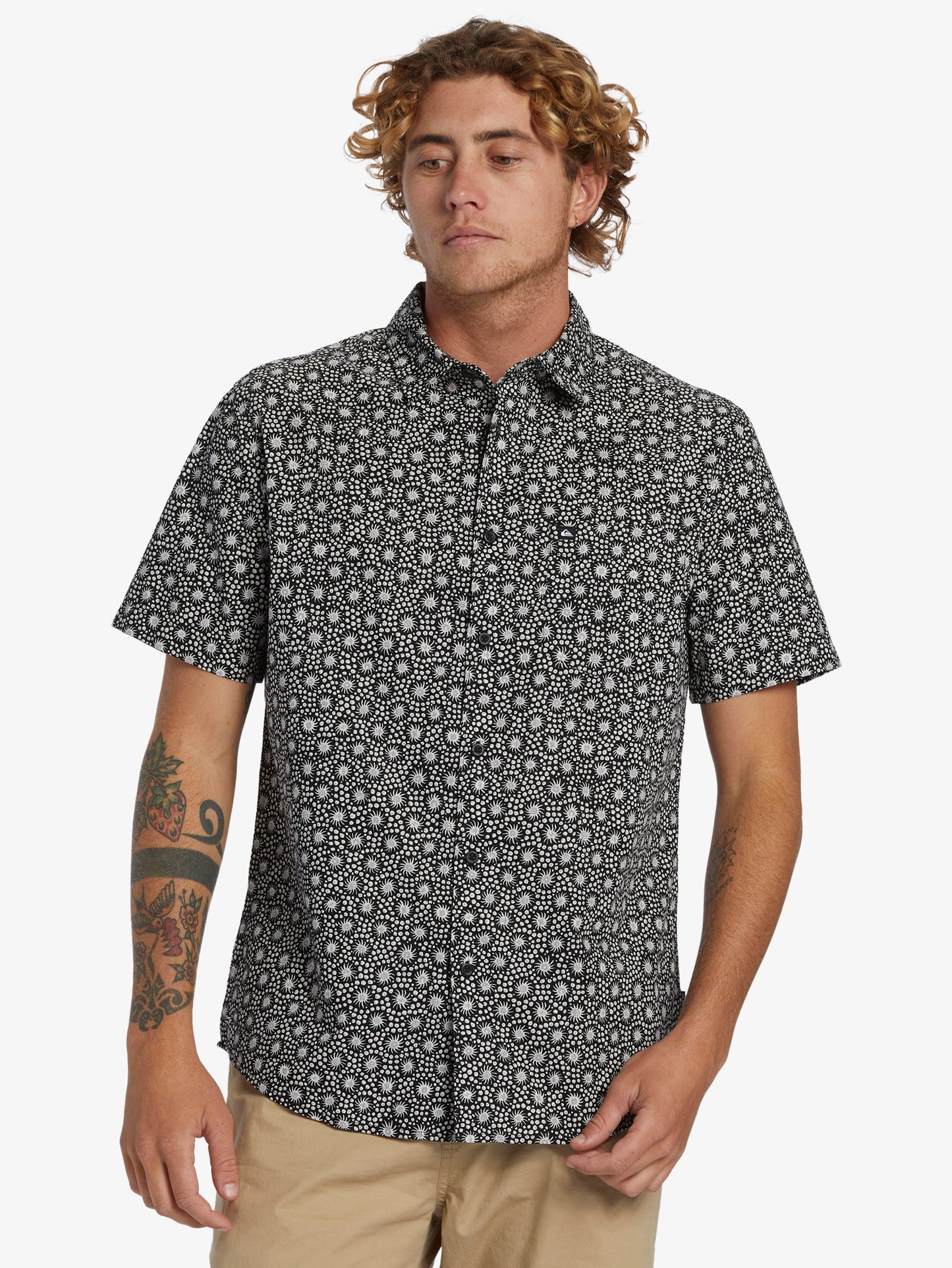 Mens Apero Organic Classic Short Sleeve Shirt - Quiksilver Malaysia