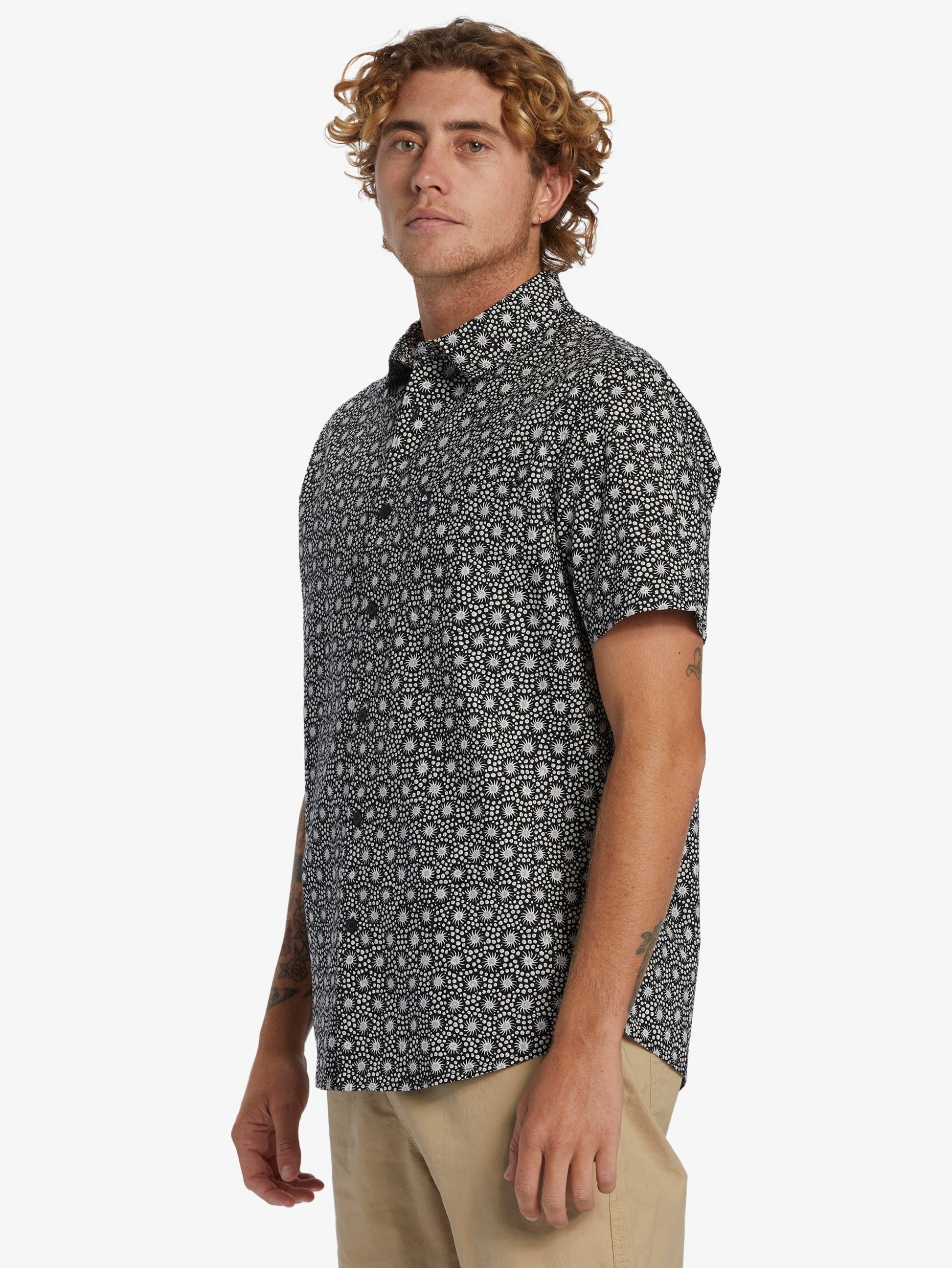 Mens Apero Organic Classic Short Sleeve Shirt - Quiksilver Malaysia