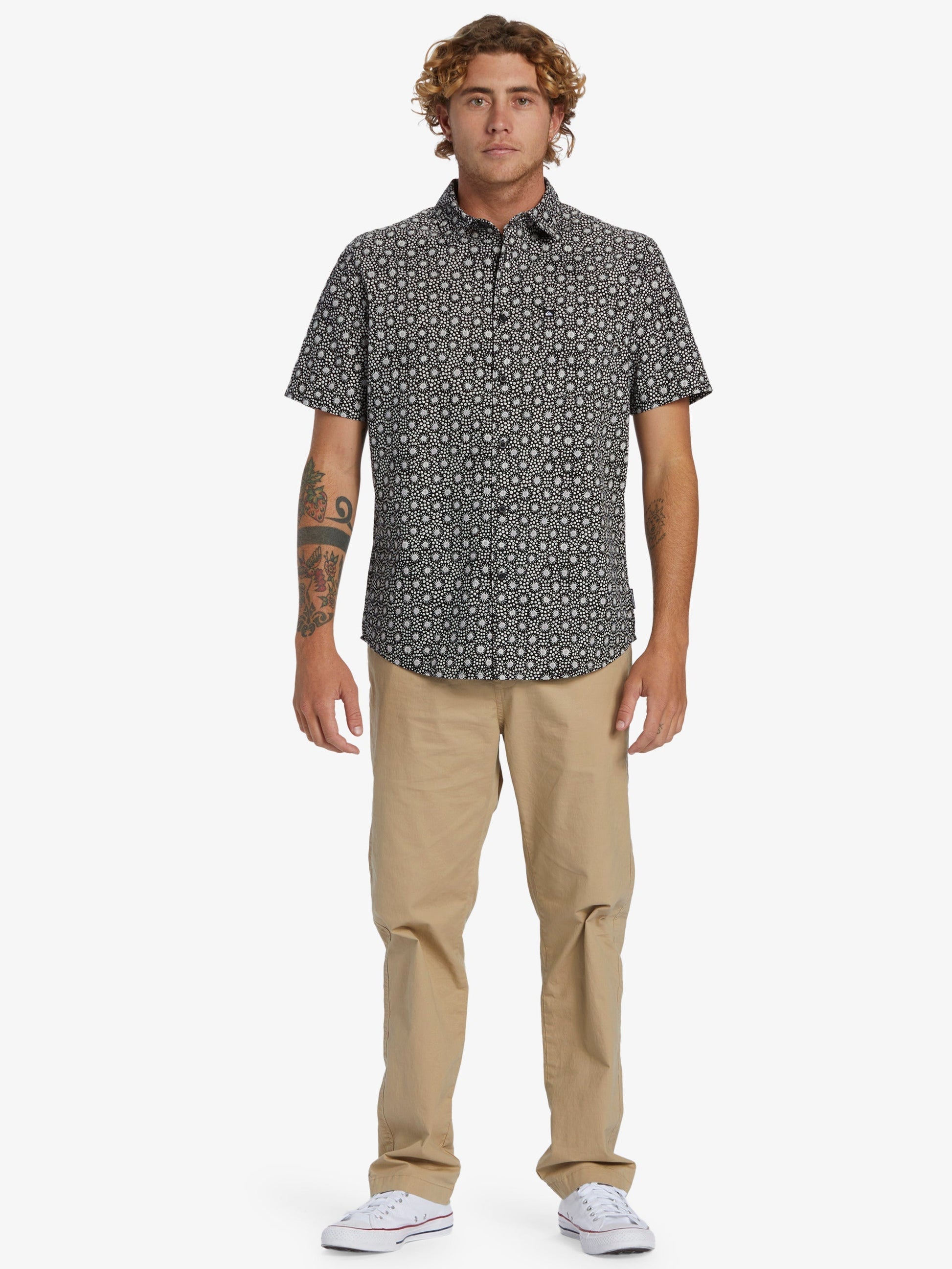 Mens Apero Organic Classic Short Sleeve Shirt - Quiksilver Malaysia