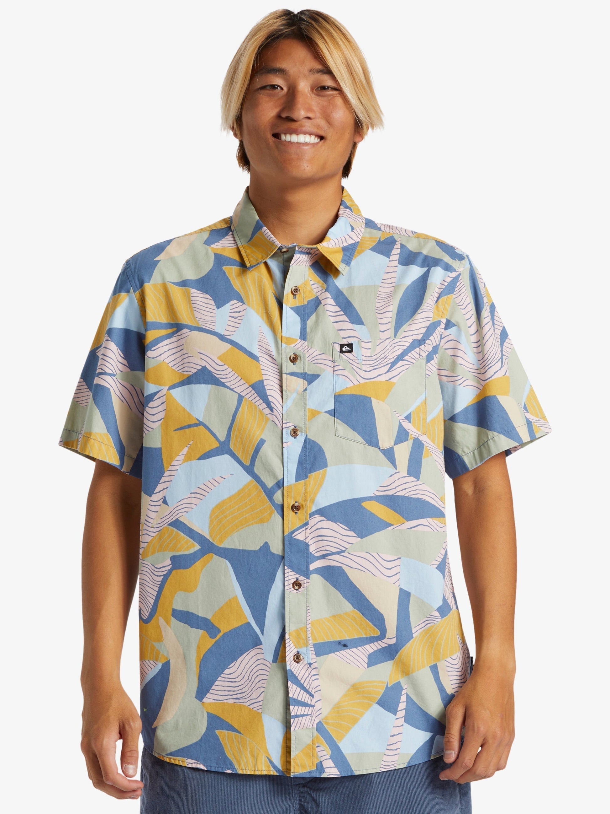 Mens Shoreline Classic Short Sleeve Woven Shirt - Quiksilver Malaysia