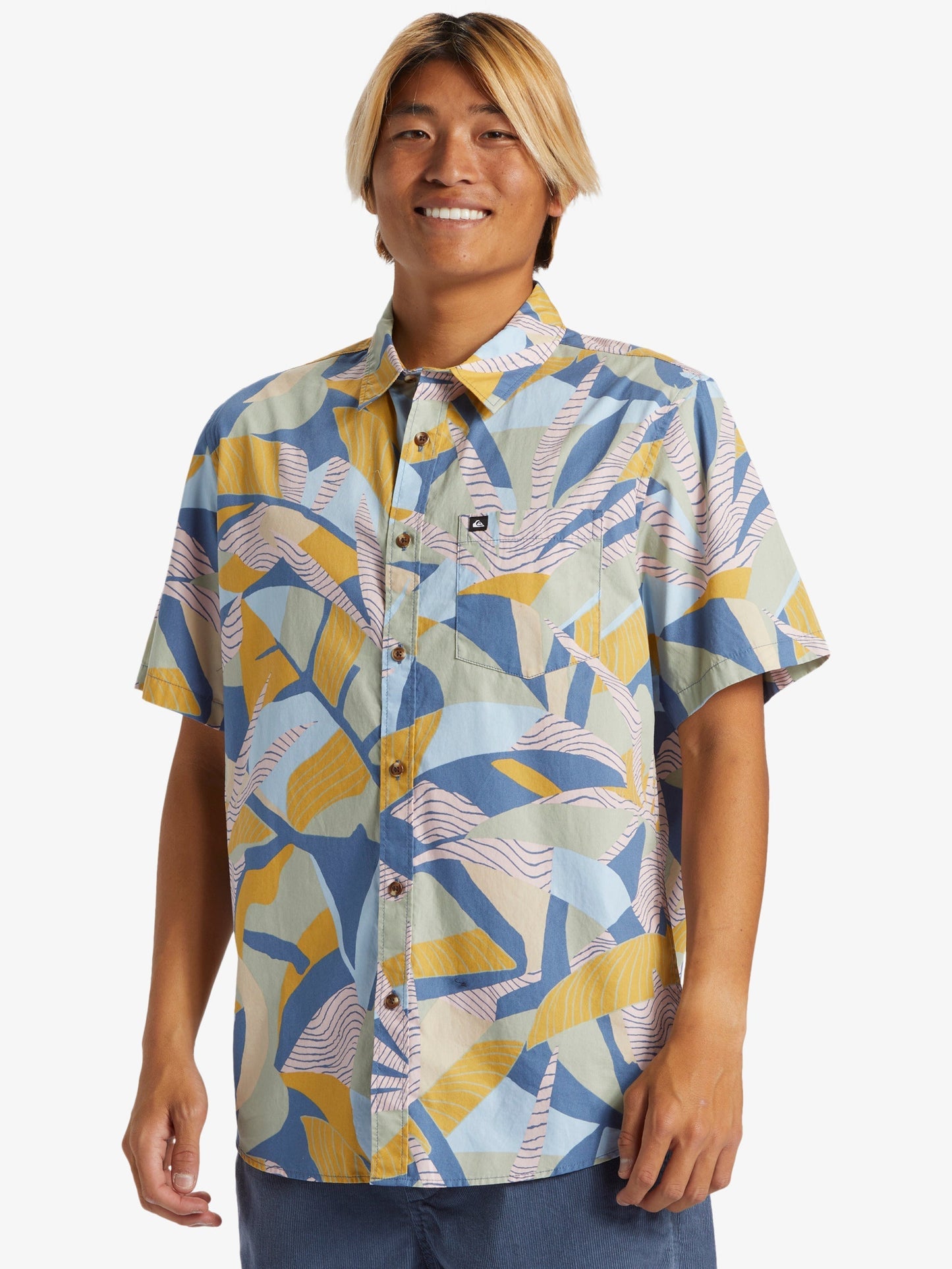 Mens Shoreline Classic Short Sleeve Woven Shirt - Quiksilver Malaysia