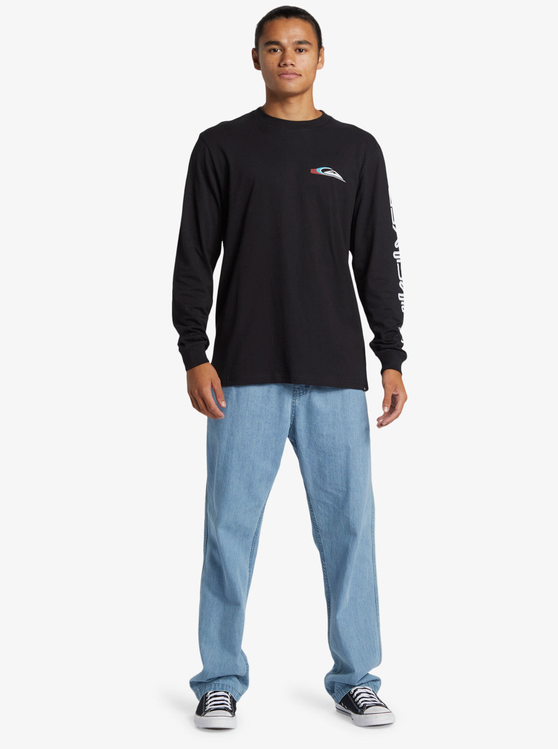 Mens Warp Drive ID Long Sleeve T-Shirt - Quiksilver Malaysia