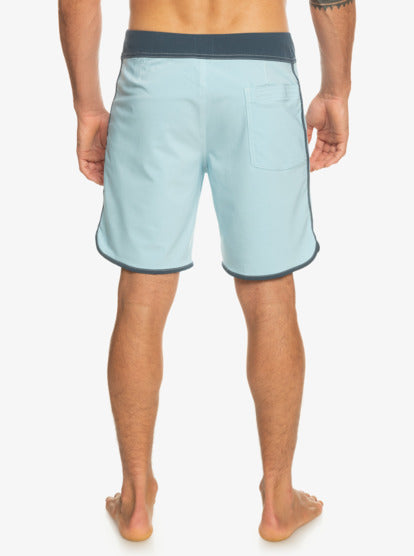 Quiksilver Men Original Scallop 18" Boardshorts - Sky Blue - Quiksilver Malaysia