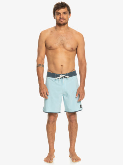 Quiksilver Men Original Scallop 18" Boardshorts - Sky Blue - Quiksilver Malaysia