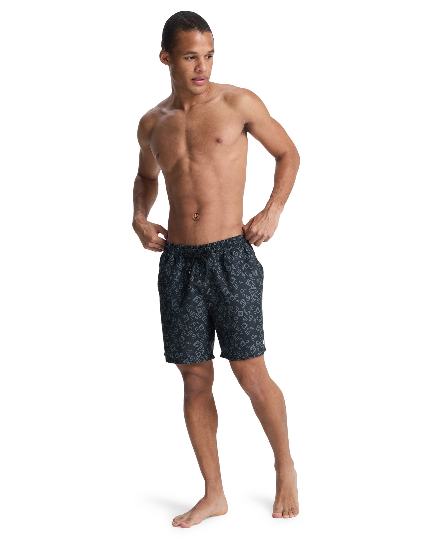 Mens Everyday Printed Volley 17" Swim Shorts