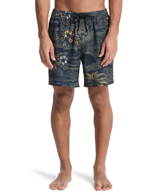 Mens Stretch Printed Volley 17" Swim Shorts - Quiksilver Malaysia