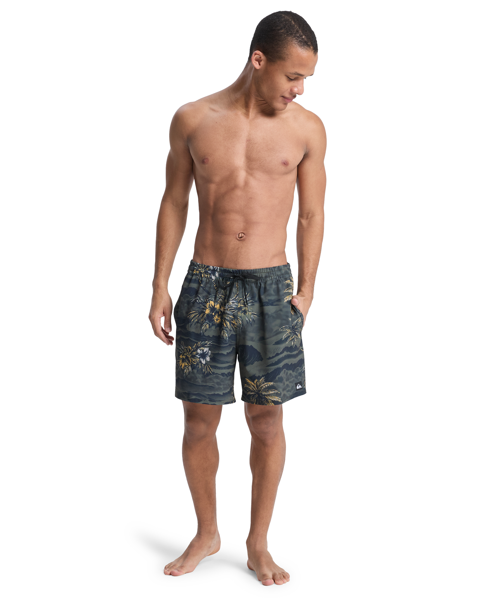 Mens Stretch Printed Volley 17" Swim Shorts - Quiksilver Malaysia