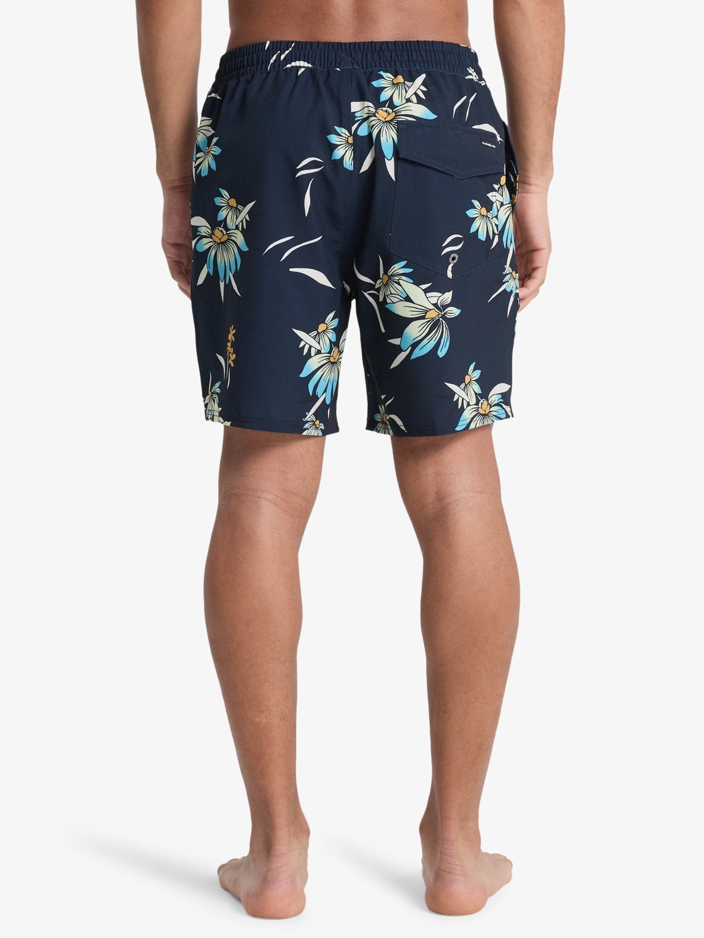 Mens Stretch Printed Volley 17" Swim Shorts