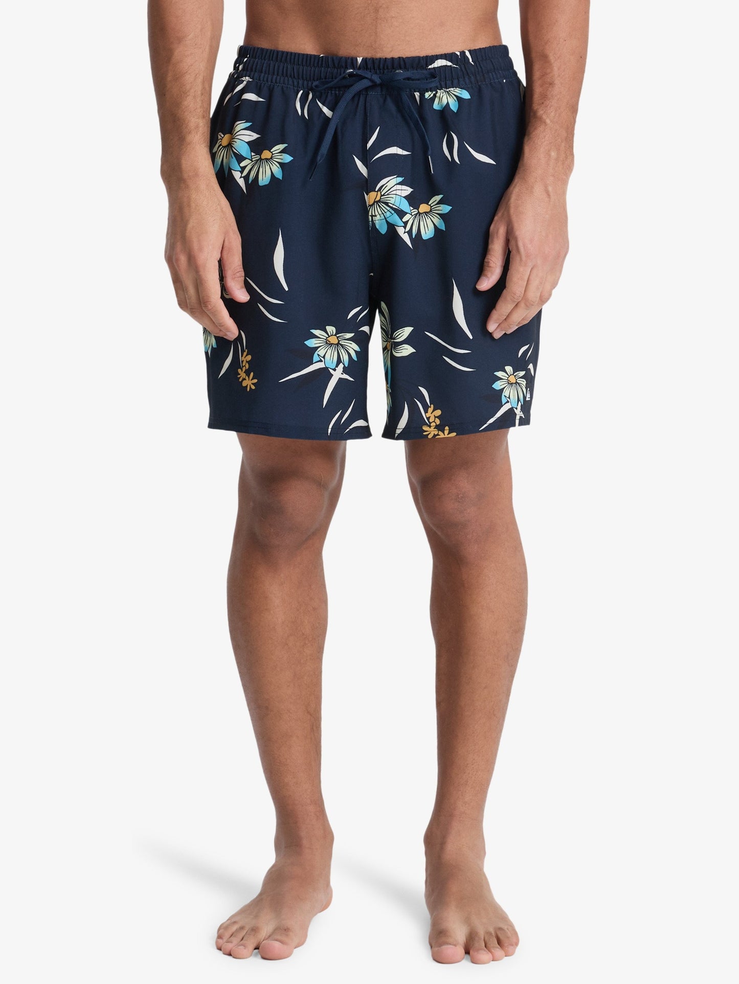 Mens Stretch Printed Volley 17" Swim Shorts
