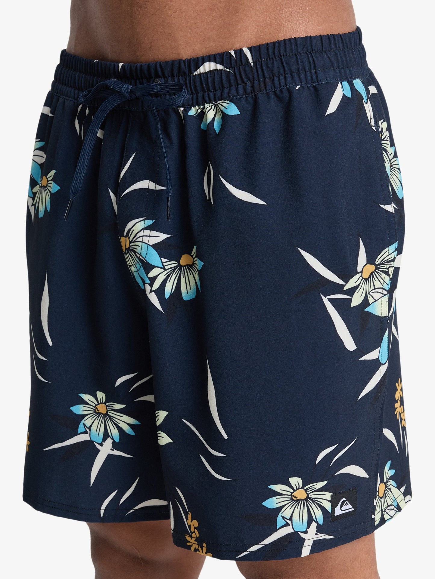 Mens Stretch Printed Volley 17" Swim Shorts