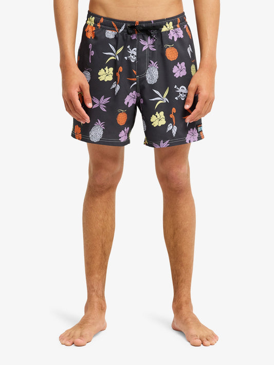 Mens One Piece Printed 16" Swim Shorts