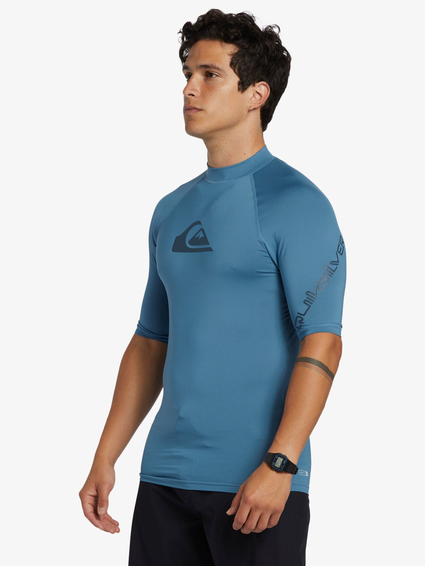 Mens All Time Short Sleeve UPF 50 Rash Vest - Quiksilver Malaysia