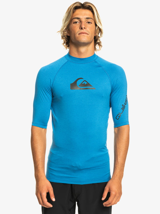 Mens All Time UPF 50 Short Sleeves Rash Vest - Quiksilver Malaysia