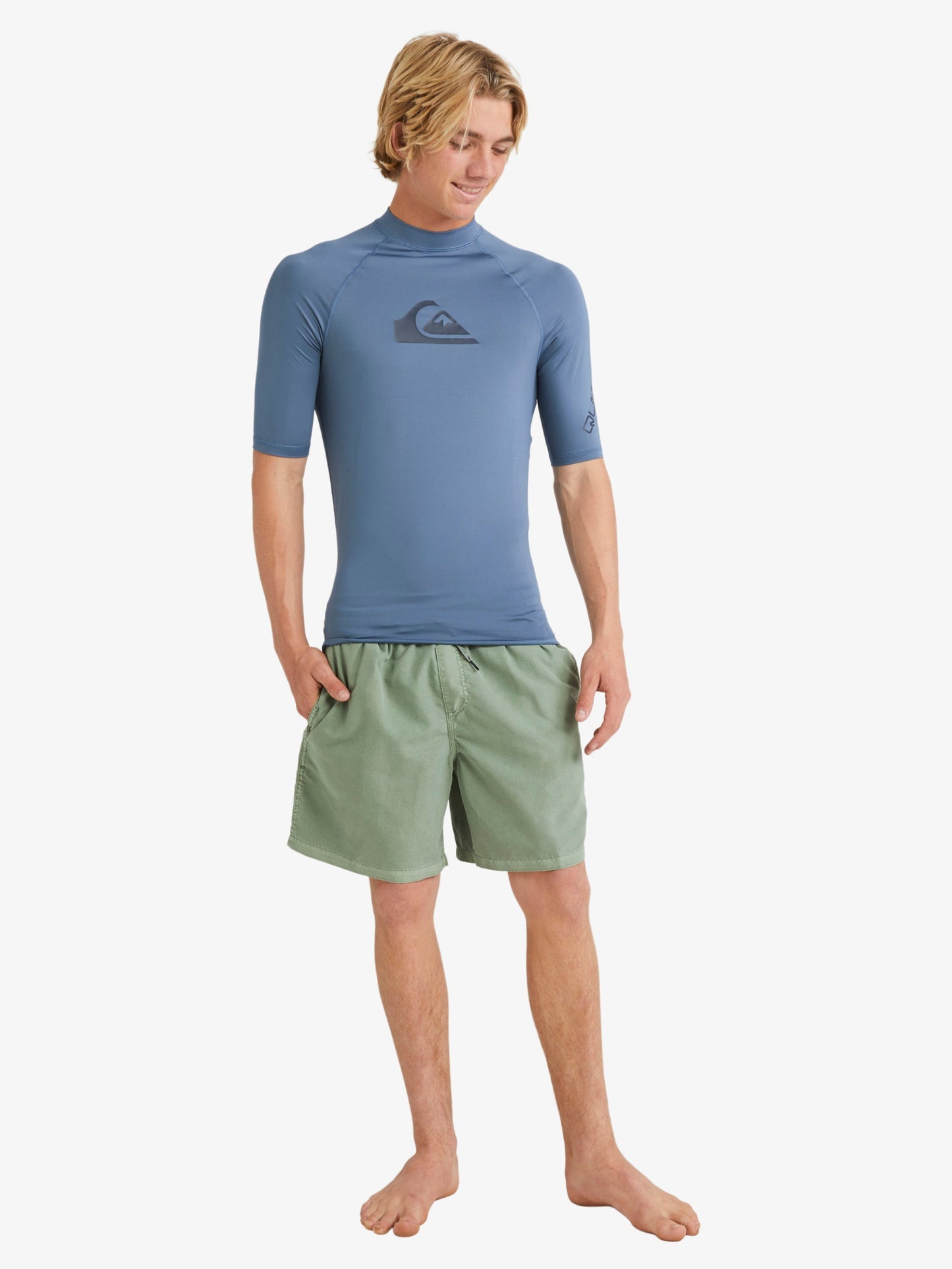 Mens All Time Short Sleeve UPF 50 Rash Vest - Quiksilver Malaysia