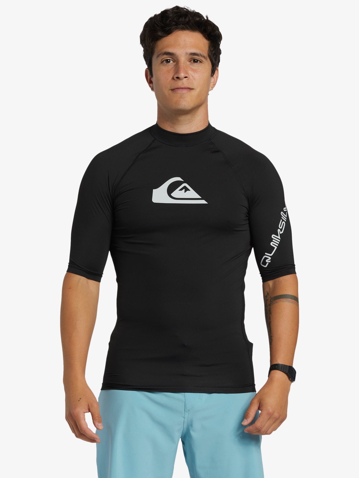 Mens All Time Short Sleeve UPF 50 Rash Vest - Quiksilver Malaysia