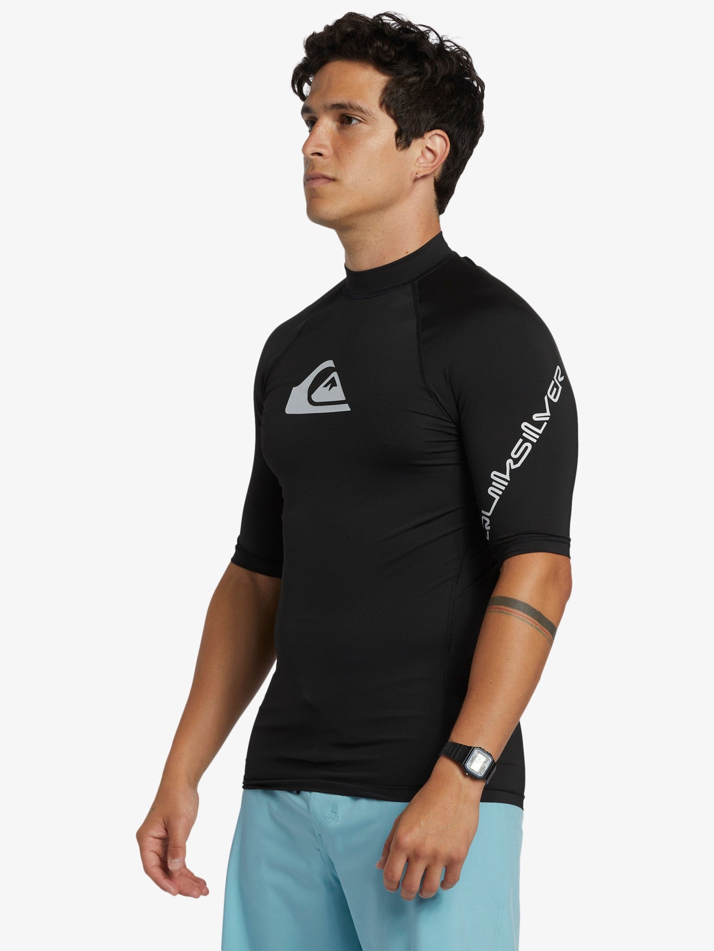 Mens All Time Short Sleeve UPF 50 Rash Vest - Quiksilver Malaysia